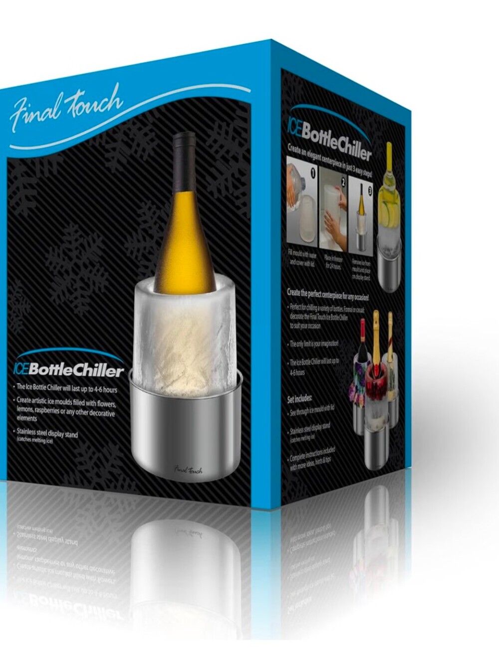 Final Touch Stainless Steel Ice Bottle Chiller
